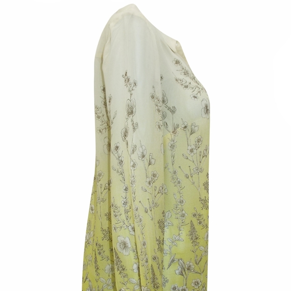 Flower Printed Long Sleeve Blouse - Picture 6 of 8